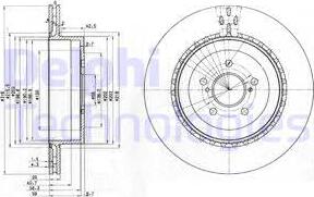 Delphi BG3819 - Kočioni disk www.molydon.hr