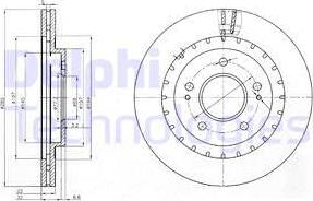 Delphi BG3814 - Kočioni disk www.molydon.hr