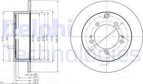 Delphi BG3815 - Kočioni disk www.molydon.hr