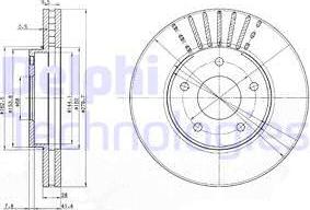 Delphi BG3816 - Kočioni disk www.molydon.hr