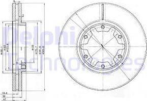 Delphi BG3817 - Kočioni disk www.molydon.hr