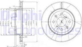 Delphi BG3884 - Kočioni disk www.molydon.hr