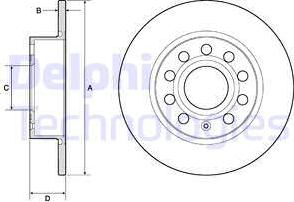 Delphi BG3834 - Kočioni disk www.molydon.hr