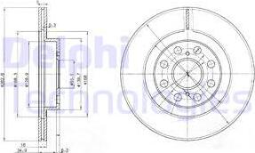 Delphi BG3825 - Kočioni disk www.molydon.hr