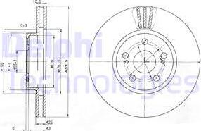 Delphi BG3823 - Kočioni disk www.molydon.hr