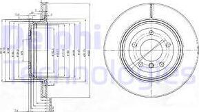 Delphi BG3872 - Kočioni disk www.molydon.hr