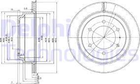 Delphi BG3353 - Kočioni disk www.molydon.hr