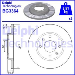 Delphi BG3364 - Kočioni disk www.molydon.hr