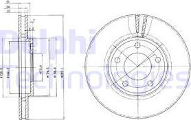 Delphi BG3383 - Kočioni disk www.molydon.hr