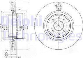 Delphi BG3387 - Kočioni disk www.molydon.hr