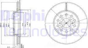 Delphi BG3269 - Kočioni disk www.molydon.hr