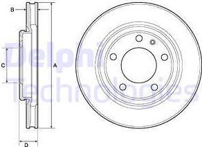 Delphi BG3204 - Kočioni disk www.molydon.hr