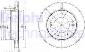 Delphi BG3226 - Kočioni disk www.molydon.hr