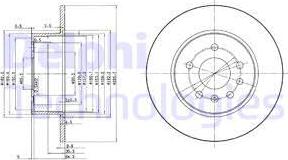 Delphi BG3274C - Kočioni disk www.molydon.hr