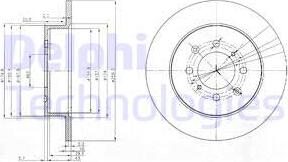 Delphi BG3793 - Kočioni disk www.molydon.hr