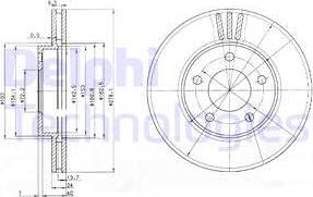 Delphi BG3792 - Kočioni disk www.molydon.hr