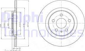 Delphi BG3741 - Kočioni disk www.molydon.hr