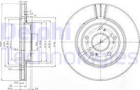 Delphi BG3747 - Kočioni disk www.molydon.hr