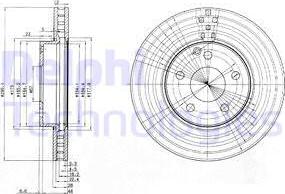 Delphi BG3755C - Kočioni disk www.molydon.hr