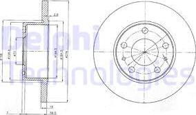 Delphi BG3753 - Kočioni disk www.molydon.hr