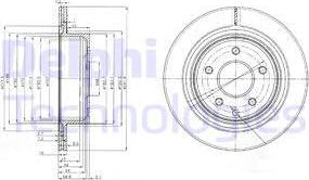 Delphi BG3765C-18B1 - Kočioni disk www.molydon.hr