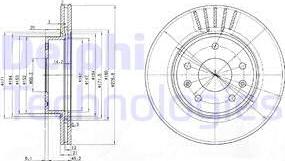 Delphi BG3702 - Kočioni disk www.molydon.hr