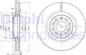 Delphi BG3714-C - Kočioni disk www.molydon.hr