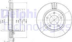 Delphi BG3715 - Kočioni disk www.molydon.hr