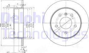 Delphi BG3710 - Kočioni disk www.molydon.hr