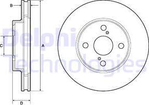 Delphi BG3734C-18B1 - Kočioni disk www.molydon.hr