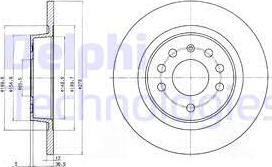 Delphi BG3731C - Kočioni disk www.molydon.hr