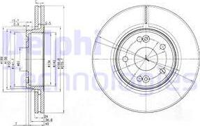 Delphi BG3733 - Kočioni disk www.molydon.hr