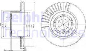 Delphi BG3737C - Kočioni disk www.molydon.hr