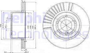 Delphi BG3737 - Kočioni disk www.molydon.hr