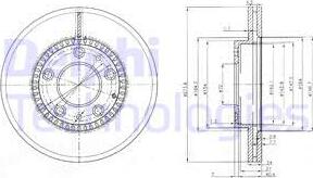 Delphi BG3724 - Kočioni disk www.molydon.hr