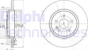 Delphi BG3728 - Kočioni disk www.molydon.hr