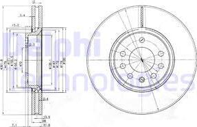 Delphi BG3772 - Kočioni disk www.molydon.hr