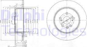 Delphi BG3777 - Kočioni disk www.molydon.hr