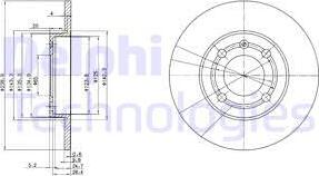 Delphi BG2911 - Kočioni disk www.molydon.hr