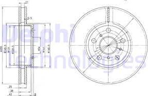 Delphi BG2450 - Kočioni disk www.molydon.hr