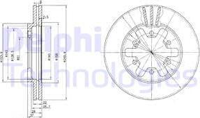 Delphi BG2457 - Kočioni disk www.molydon.hr