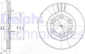 Delphi BG2416 - Kočioni disk www.molydon.hr