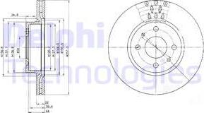 Delphi BG2413 - Kočioni disk www.molydon.hr