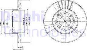 Delphi BG2488 - Kočioni disk www.molydon.hr