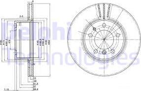 Delphi BG2433 - Kočioni disk www.molydon.hr