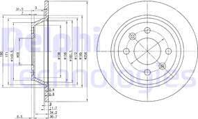 Delphi BG2420 - Kočioni disk www.molydon.hr