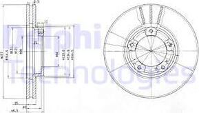 Delphi BG2423 - Kočioni disk www.molydon.hr