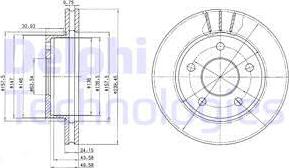 Delphi BG2472 - Kočioni disk www.molydon.hr