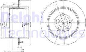 Delphi BG2594 - Kočioni disk www.molydon.hr