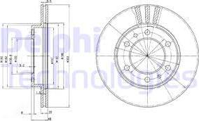 Delphi BG2591 - Kočioni disk www.molydon.hr